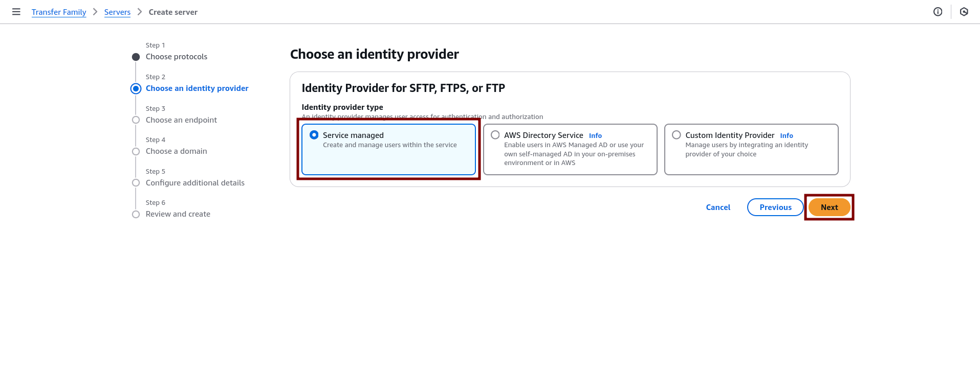 Server’s Identity provider 