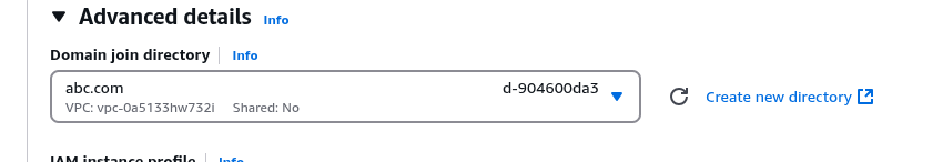 Domain join configuration for EC2