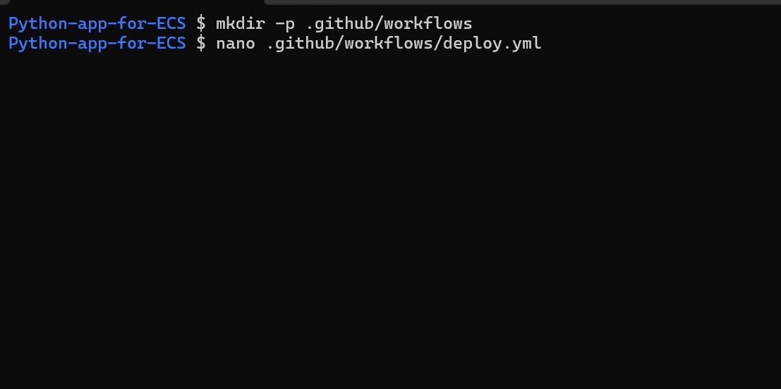 Creating a Workflow Directory and Deployment File
