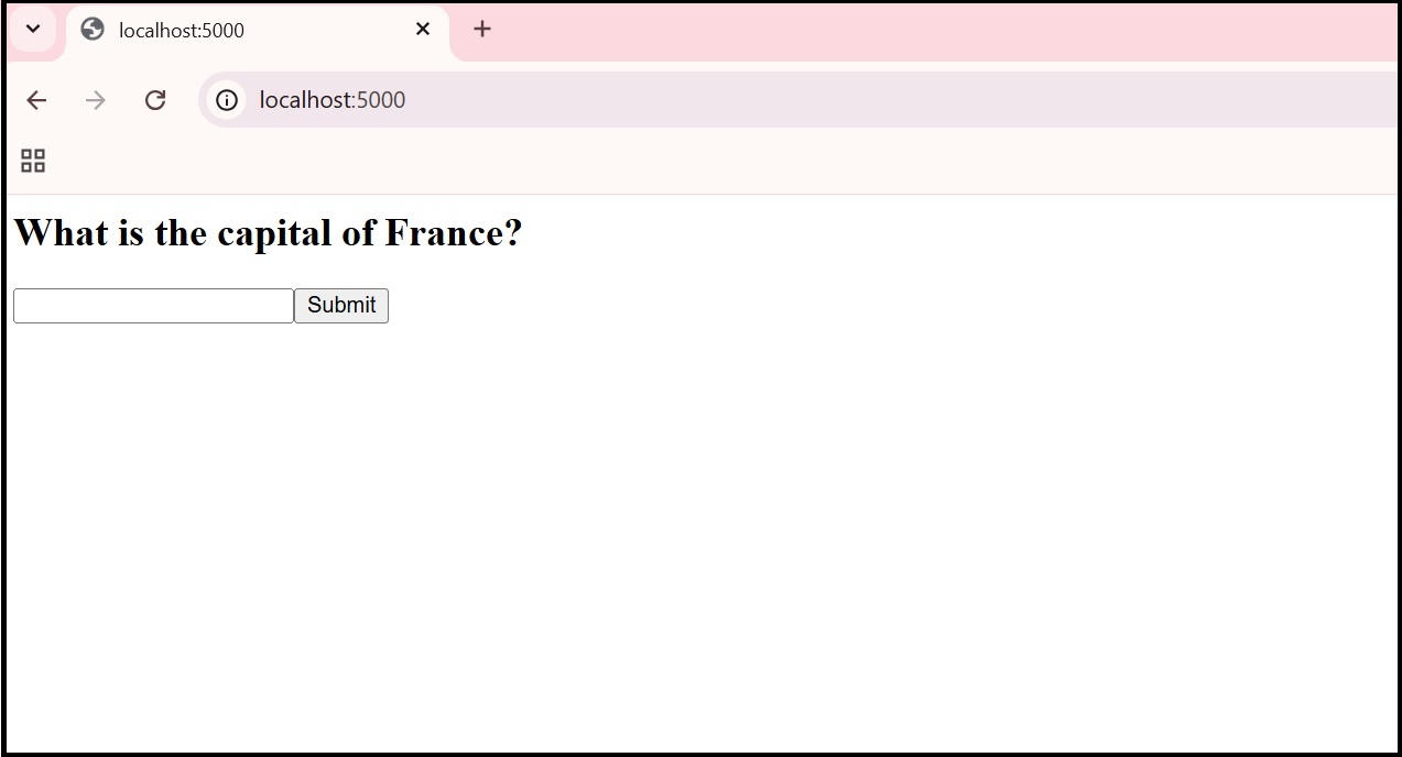 Local Testing of Flask App Working