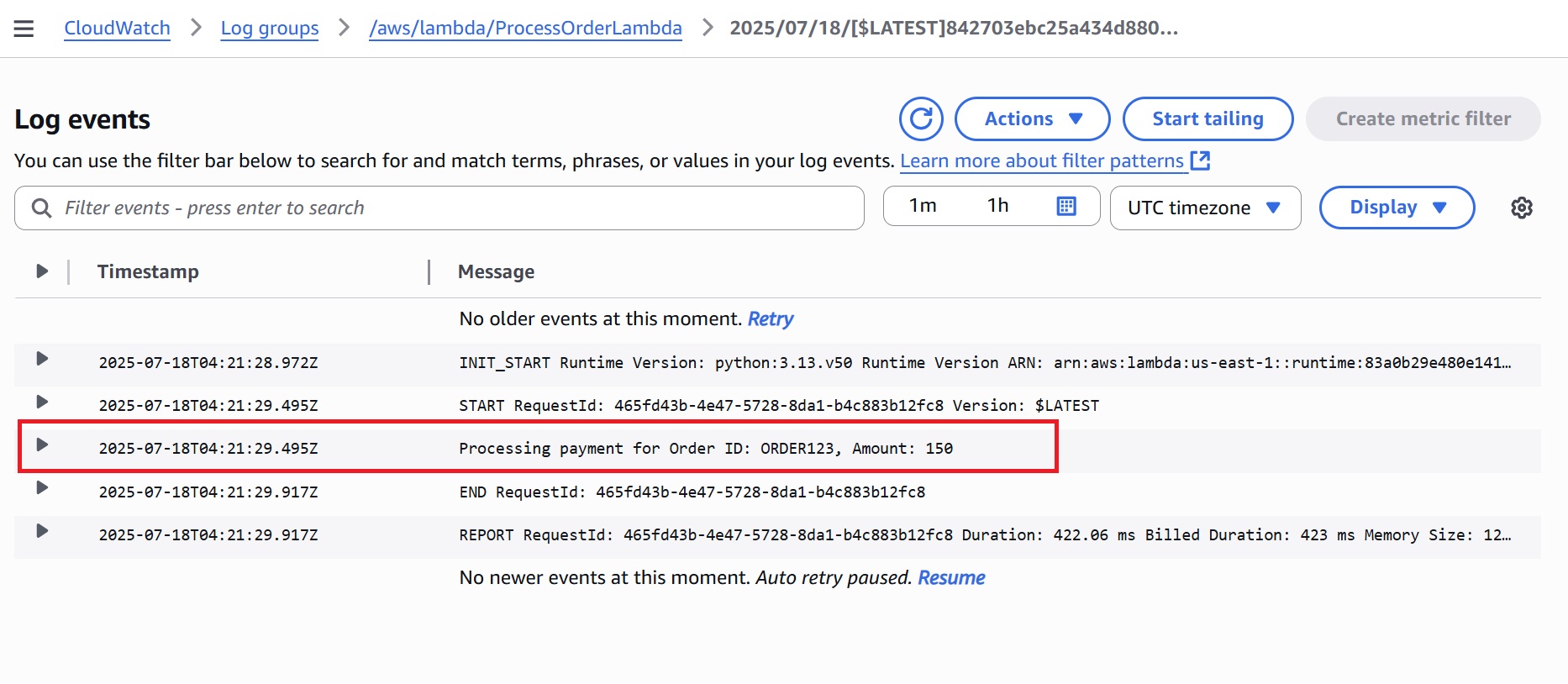 Payment Processing Successful