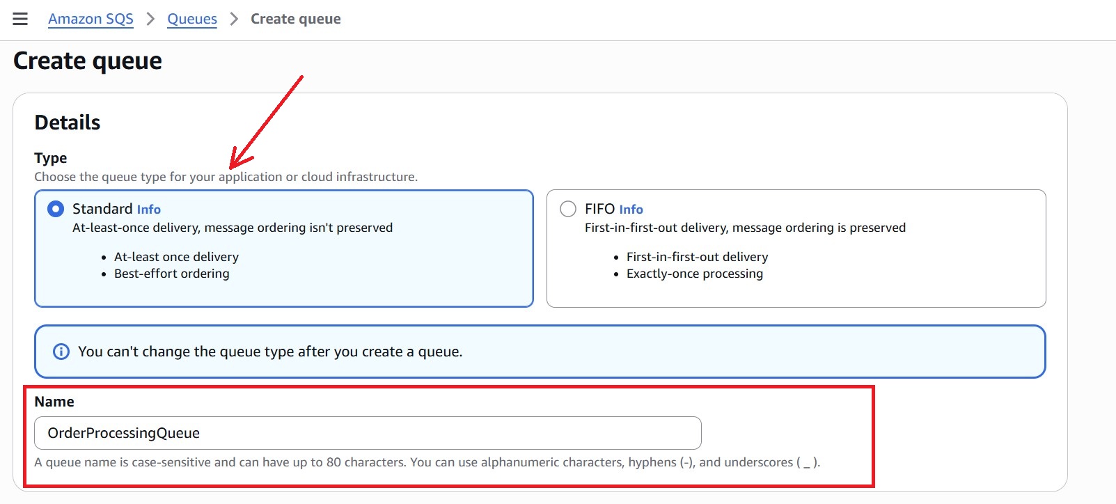 Creating The Main SQS Queue