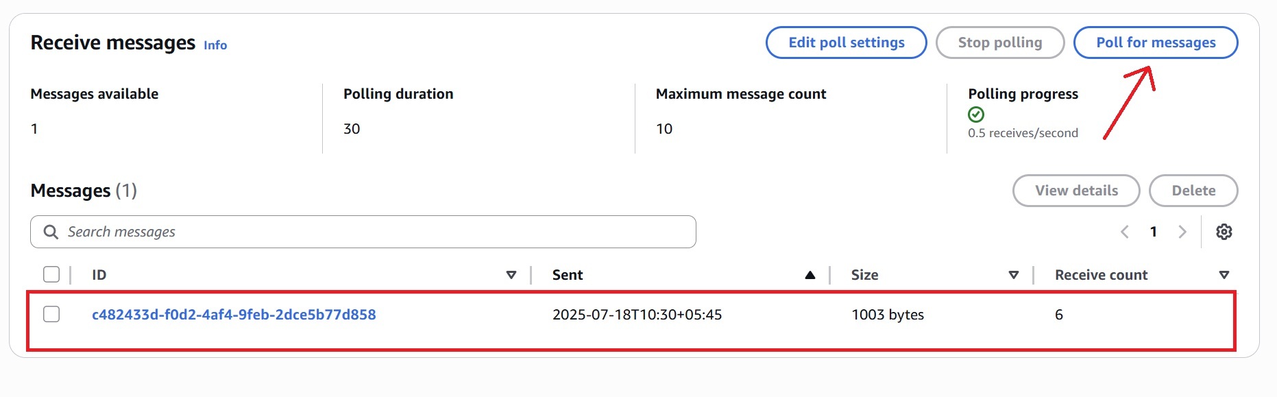 Polling for Messages in the DLQ