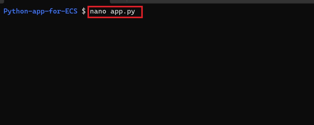 Creating the Python App