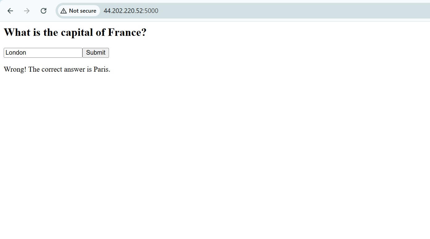 Successful Flask App Deployment Via AWS ECS