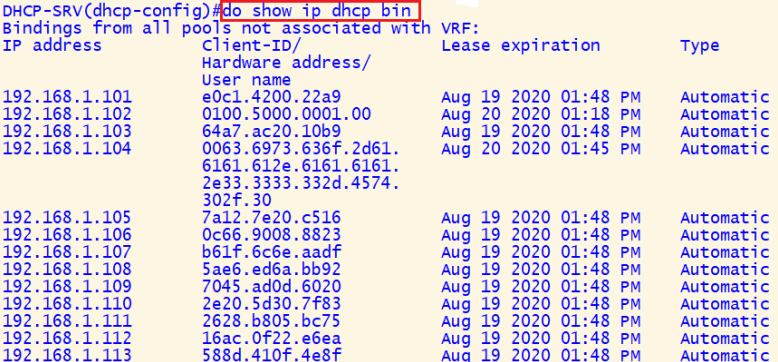 DHCP Starvation Attack